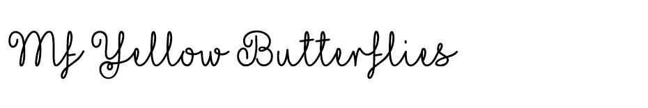 Mf Yellow Butterflies font